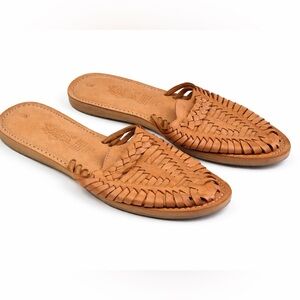 Solei Chancla Megan Artisanal Mexican Woven Huarache Sandals Women’s Size 9